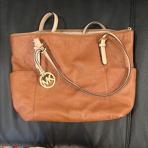 Michael Kors Tan Leather Tote Bag
